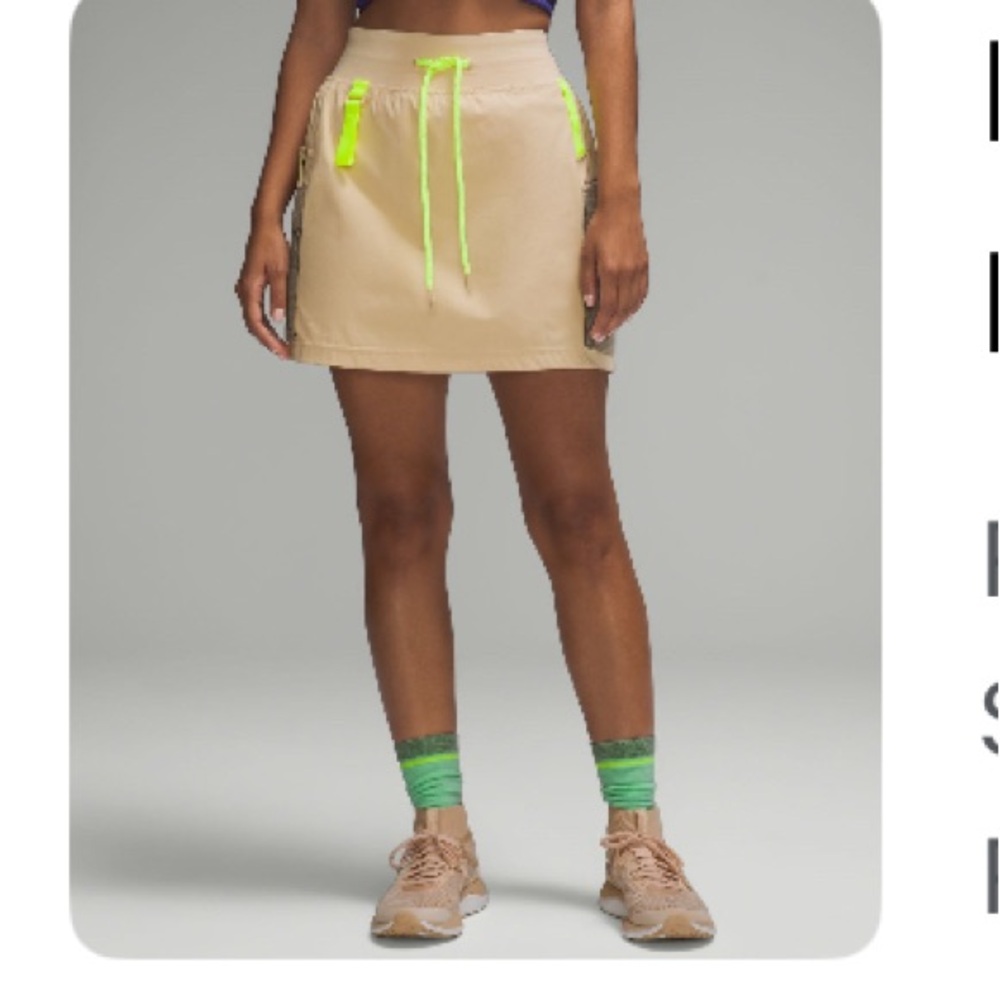 lululemon hiking skirt with cargo pockets